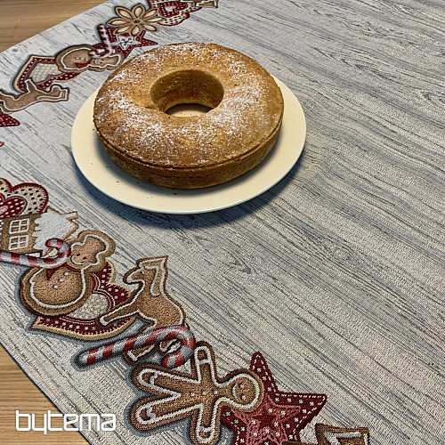 Gobelin-Tischdecke und Schal WEIHNACHTSLEBKUCHEN