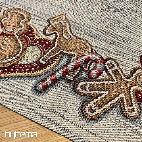 Gobelin-Tischdecke und Schal WEIHNACHTSLEBKUCHEN
