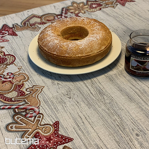 Gobelin-Tischdecke und Schal WEIHNACHTSLEBKUCHEN