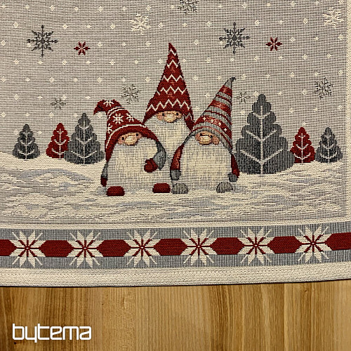 Gobelin-Tischdecke und Schal WEIHNACHTSELFEN