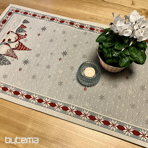 Gobelin-Tischdecke und Schal WEIHNACHTSELFEN