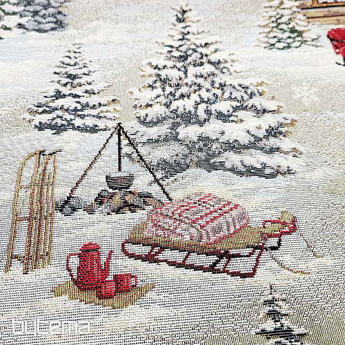 Gobelinstoff WINTERLANDSCHAFT
