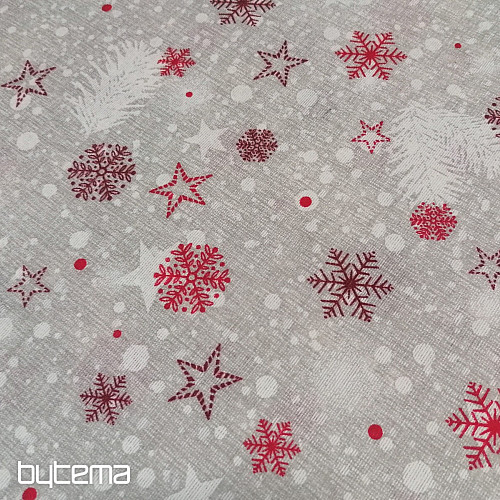 Weihnachtsdekor Stoff STAR STAUB