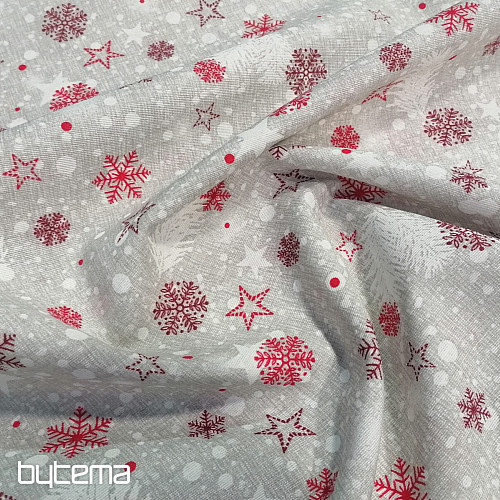 Weihnachtsdekor Stoff STAR STAUB