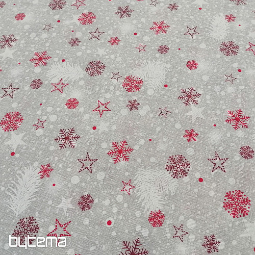 Weihnachtsdekor Stoff STAR STAUB