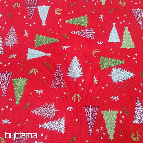 Weihnachtsdekor Stoff BÄUME