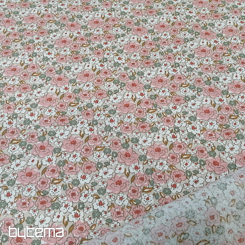 Baumwollstof KALMIA rose