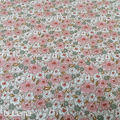 Baumwollstof KALMIA rose