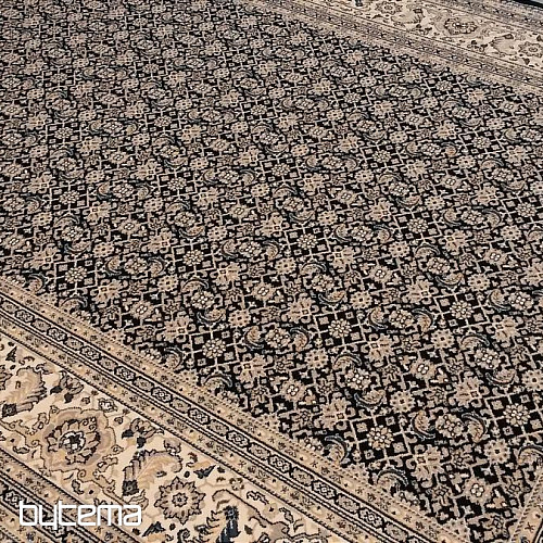 Wollteppich ORIENT klassisch blau, allover-Muster