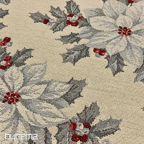 Weihnachtstischdecke WEIHNACHTSSTERN SILBER