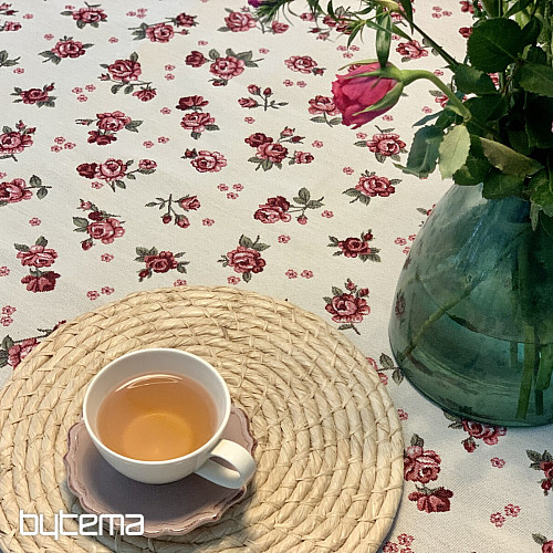 Gobelin-Tischdecke und Schal EDEN ROSES