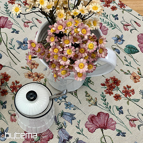 Gobelin-Tischdecke und Schal BLOOMING MEADOW