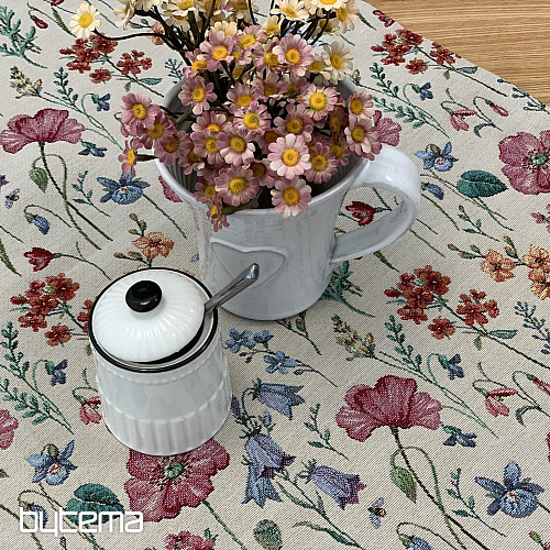 Gobelin-Tischdecke und Schal BLOOMING MEADOW