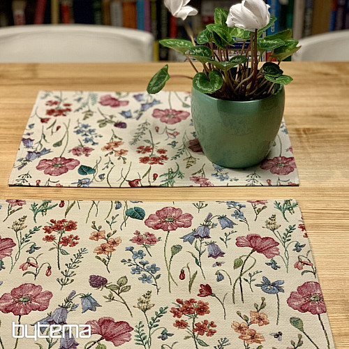 Gobelin-Tischdecke und Schal BLOOMING MEADOW