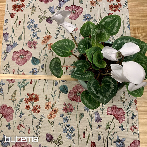 Gobelin-Tischdecke und Schal BLOOMING MEADOW