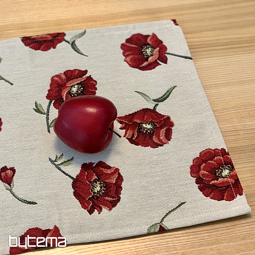 Gobelin-Tischdecke Mohnblumen
