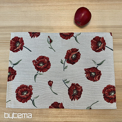 Gobelin-Tischdecke Mohnblumen