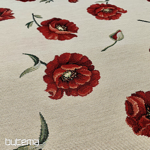Gobelin-Tischdecke Mohnblumen