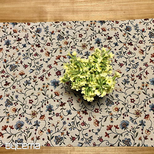 Gobelin-Tischdecke mit Blumen JURKOVIC – KLEINE BLUMEN