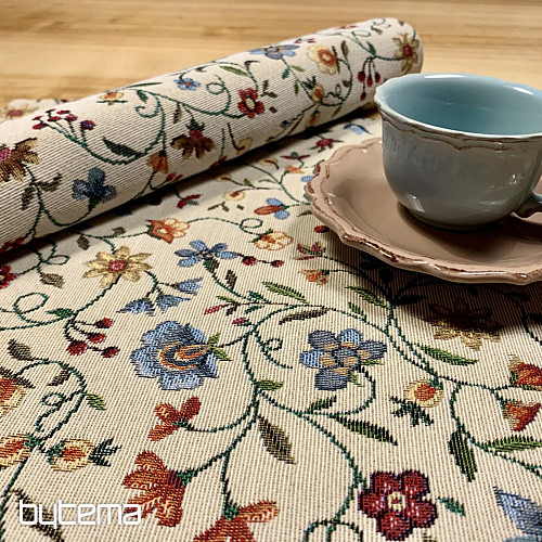 Gobelin-Tischdecke mit Blumen JURKOVIC – KLEINE BLUMEN