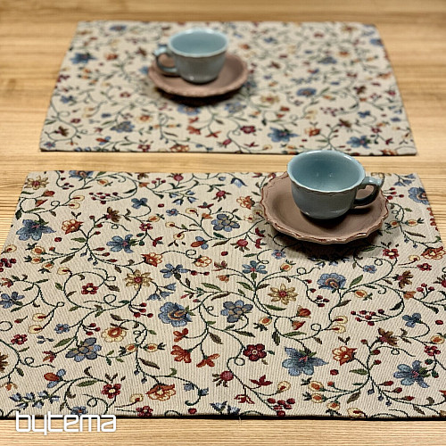 Gobelin-Tischdecke mit Blumen JURKOVIC – KLEINE BLUMEN