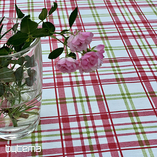 LAURA Tischdecke – rosa kariert