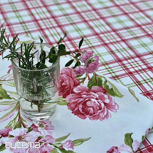 LAURA Tischdecke – rosa kariert