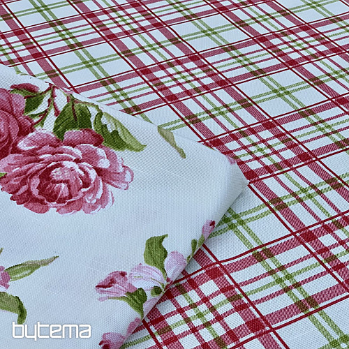 LAURA Tischdecke – rosa kariert