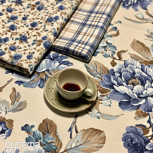 LAURA Tischdecke – große blaue Blumen