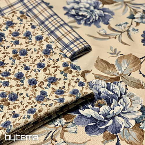 LAURA Tischdecke – große blaue Blumen