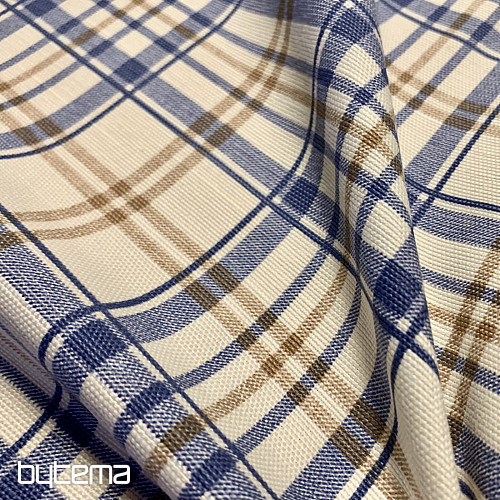 LAURA Tischdecke – blau kariert
