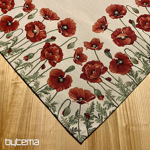 Gobelin-Tischdecke und Schal POPPY