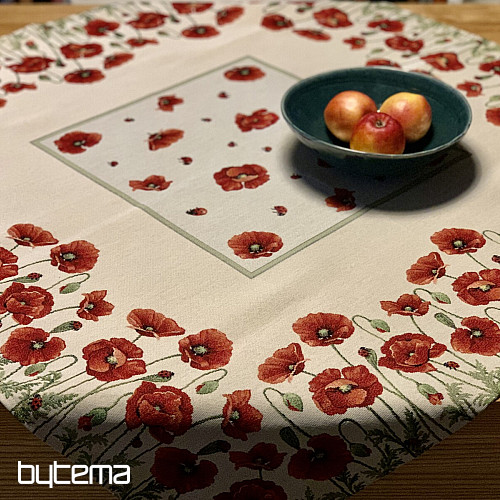 Gobelin-Tischdecke und Schal POPPY