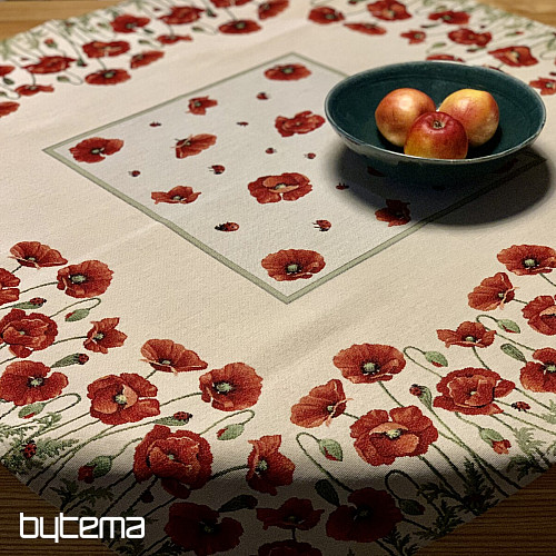 Gobelin-Tischdecke und Schal POPPY