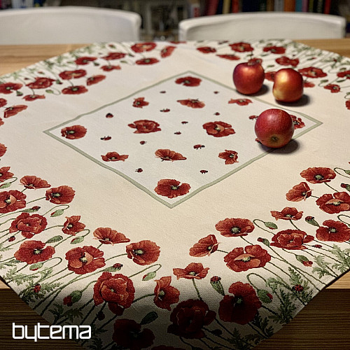 Gobelin-Tischdecke und Schal POPPY
