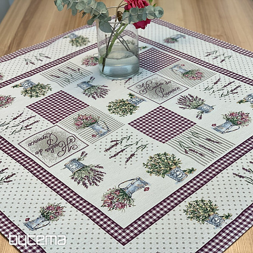 Gobelin-Tischdecke und Schal BLUMEN AUS DER PROVENCE