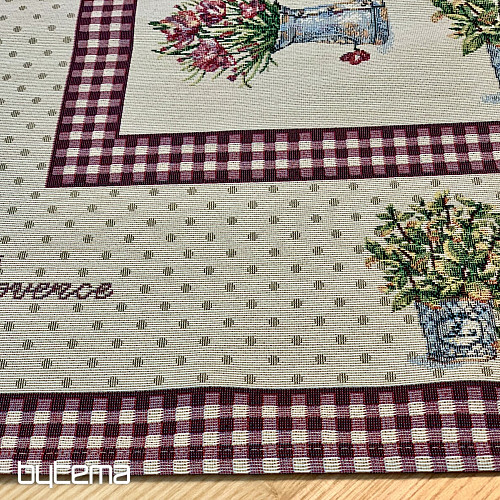 Gobelin-Tischdecke und Schal BLUMEN AUS DER PROVENCE