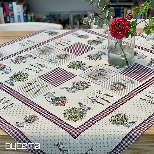 Gobelin-Tischdecke und Schal BLUMEN AUS DER PROVENCE