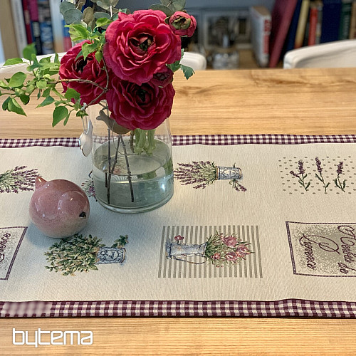 Gobelin-Tischdecke und Schal BLUMEN AUS DER PROVENCE