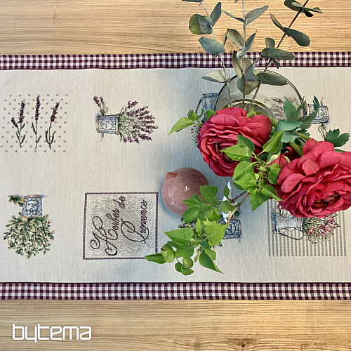 Gobelin-Tischdecke und Schal BLUMEN AUS DER PROVENCE