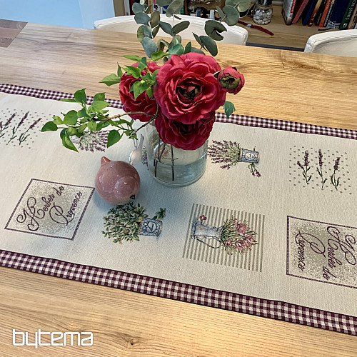 Gobelin-Tischdecke und Schal BLUMEN AUS DER PROVENCE