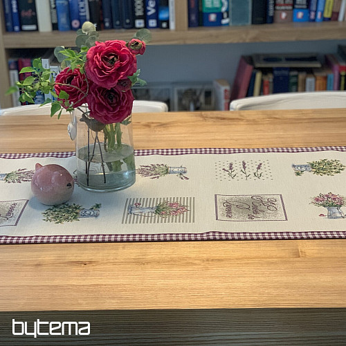 Gobelin-Tischdecke und Schal BLUMEN AUS DER PROVENCE