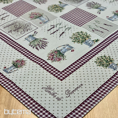 Gobelin-Tischdecke und Schal BLUMEN AUS DER PROVENCE