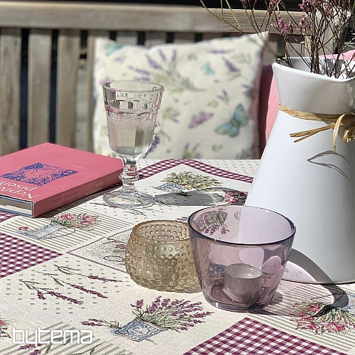 Gobelin-Tischdecke und Schal BLUMEN AUS DER PROVENCE