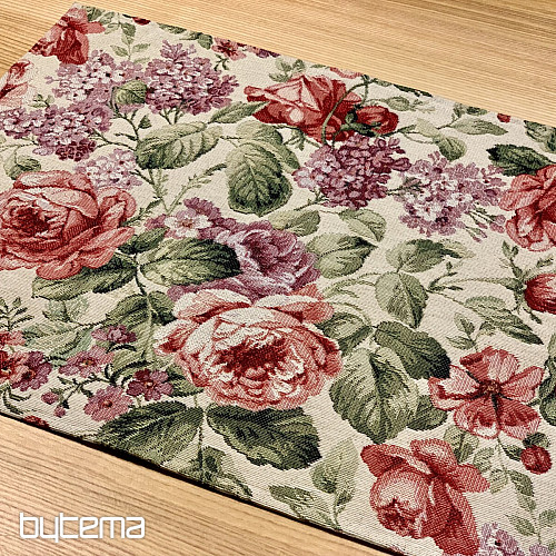 Gobelin-Tischdecke und Schal VIOLETA