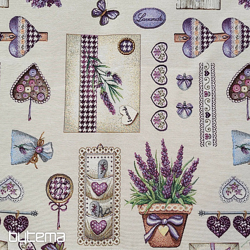 Gobelin Tischdecke, Lavendel Schal 4