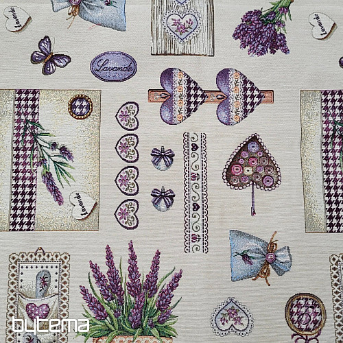 Gobelin Tischdecke, Lavendel Schal 4