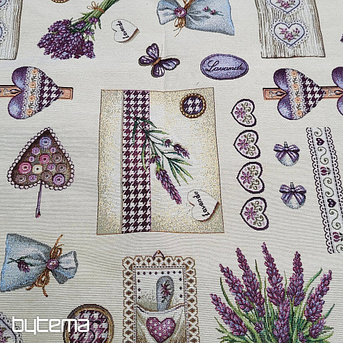 Gobelin Tischdecke, Lavendel Schal 4