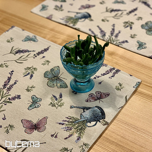 Gobelin Tischdecke, Lavendel Schal 5