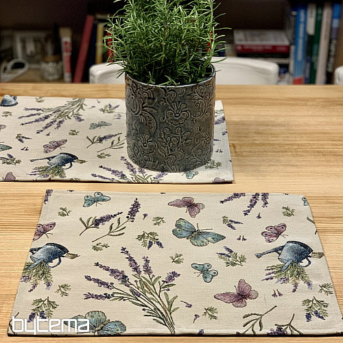 Gobelin Tischdecke, Lavendel Schal 5